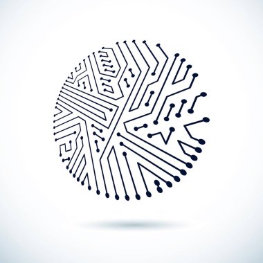 Anakart fütüristik sibernetik düzeni