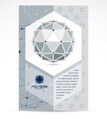 Dijital yenilikler iş promosyon fikri, broşür baş sayfası.