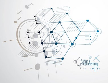 Makine Mühendisliği teknoloji vektör arka plan