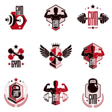 Spor salonu Halter ve fitness Spor Kulübü logosu