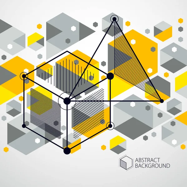 Abstrakt Komposition Med Enkla Geometriska Figurer Symboler — Stock vektor