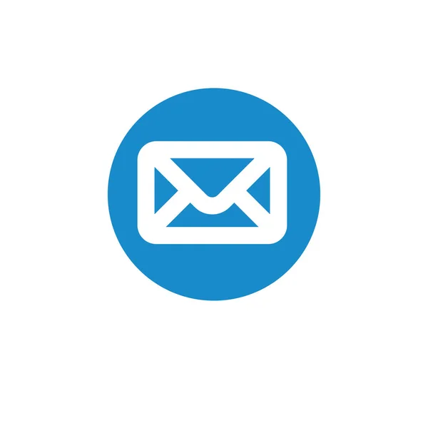Mail Symbool Geïsoleerd Witte Achtergrond — Stockvector