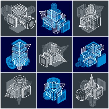 renk arka plan üzerinde mühendislik yapıları kümesi