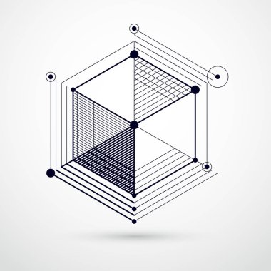 Geometrik öğeleri çeşitli yaratıcı geometrik sanat