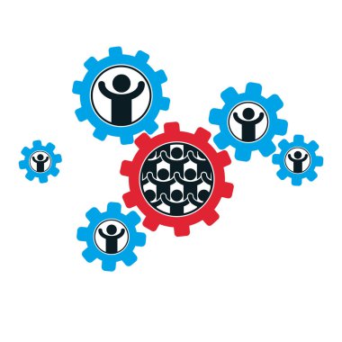 İnsanlık logo farklı kutsal kişilerin resmi ile oluşturulan. 