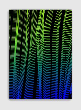 Sanat doğrusal minimalist trendy broşür tasarımı