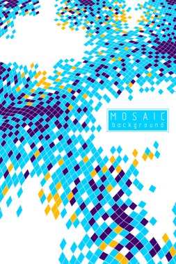 Desen renkli soyut mozaik kare fayans