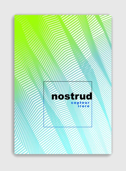 Abstracted line art minimal contemporary brochure design