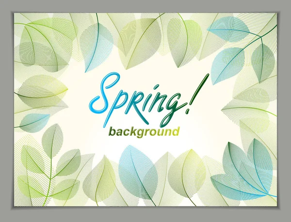 Colorful Floral Pattern Lettering Spring Background — Stock Vector