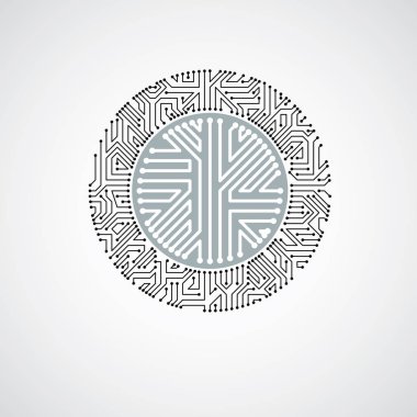 Anakart fütüristik sibernetik düzeni.