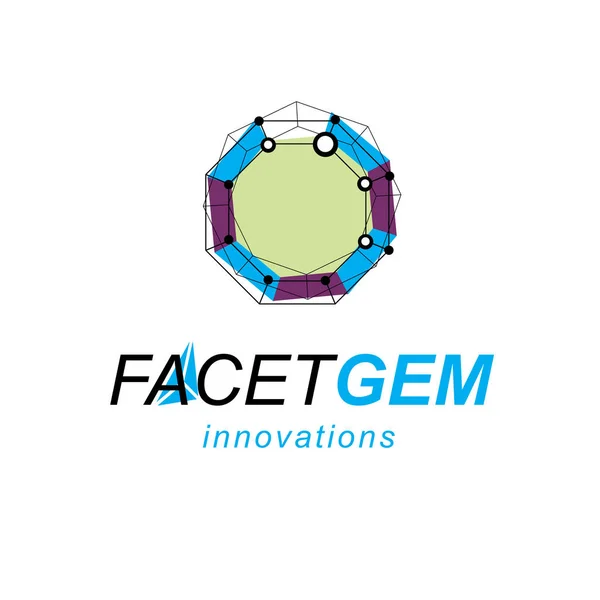 Inovace Technologií Logo Izolovaných Bílém Pozadí — Stockový vektor