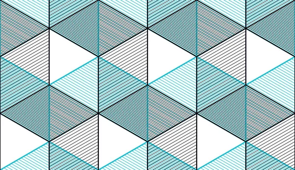 Geometrische Linien Abstraktes Nahtloses Muster — Stockvektor