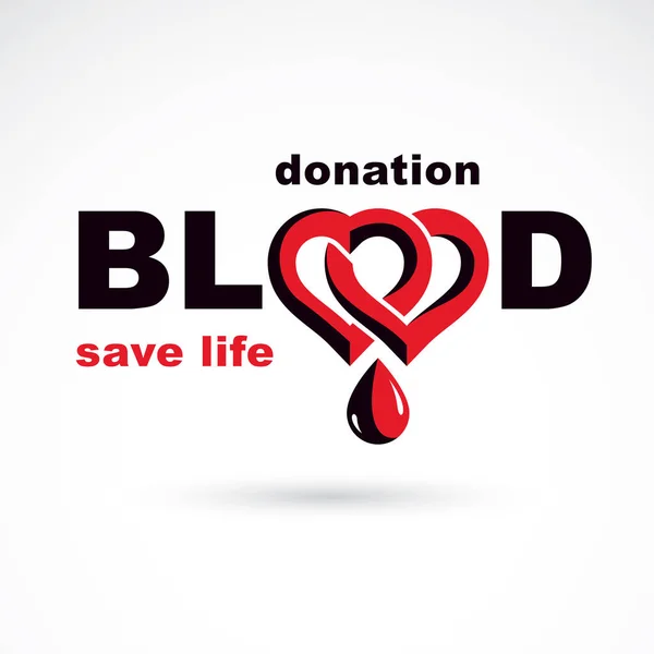 Doação Sangue Ilustração Conceitual Isolado Fundo Branco —  Vetores de Stock
