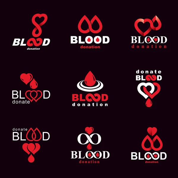 Векторные Иллюстрации Созданные Тему Донорства Крови Переливания Крови Метафоры Циркуляции — стоковый вектор