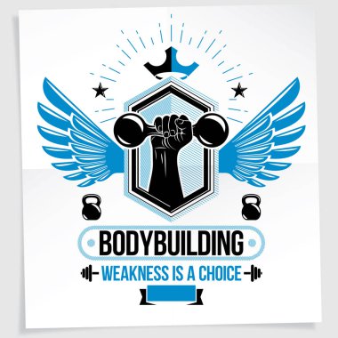 Ağır yük güç Şampiyonası vektör reklam afişi kaldırma 