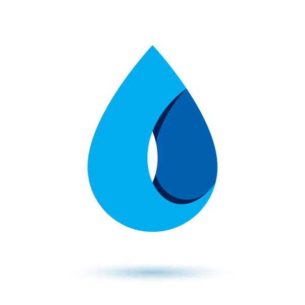 Zee Wave Splash vector logotype. Wereld water dag thema. EFFECTE — Stockvector