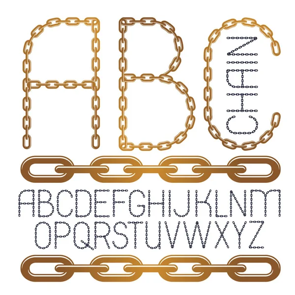 Conjunto de letras vetoriais do alfabeto inglês, abc isolado. Capital de — Vetor de Stock