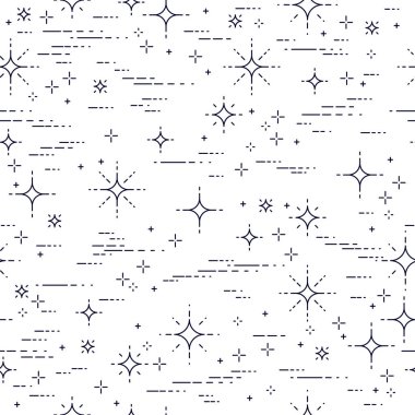 Yıldız, çocuklar, sonsuz döşeme deseni, vektör çizim için keşfedilmemiş gökada kozmik fantastik ve ilginç tekstil kumaş ile uzay sorunsuz arka plan.