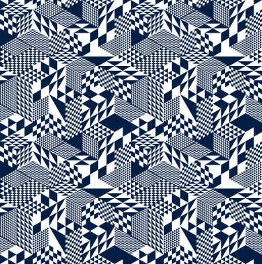 Küpler, eşkenar dörtgen ve üçgen kutular vektör arkaplanını, mimariyi ve inşaatı, duvar kağıdı tasarımını engeller..