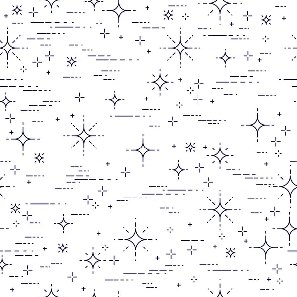 Fond Sans Couture Espace Avec Des Étoiles Galaxie Inconnue Fantastique — Image vectorielle