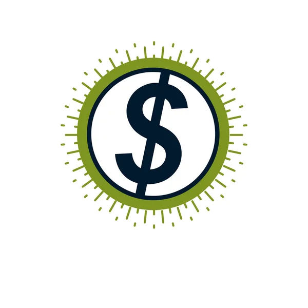 Знак Доллара Векторный Значок — стоковый вектор