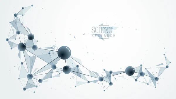 Illustration Vectorielle Des Molécules Thème Chimie Physique Des Sciences Fond — Image vectorielle