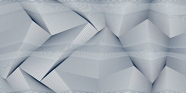 Líneas Abstractas Patrón Sin Costura Con Ilusión Óptica Fondo Vectorial — Archivo Imágenes Vectoriales