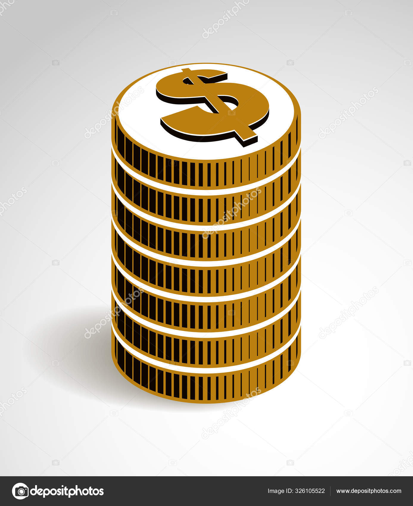 동전쌓기 카지노 아이콘 삽화나 수익이나 스톡 벡터 - ©Ostapius 326105522