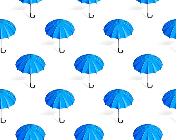 Umbrellas Seamless Background Weather Outdoors Fashion Accessories Theme Vector Wallpaper — Stock Vector