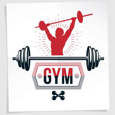 Vücut geliştirme Şampiyonası reklam broşür VEC kullanarak oluşur