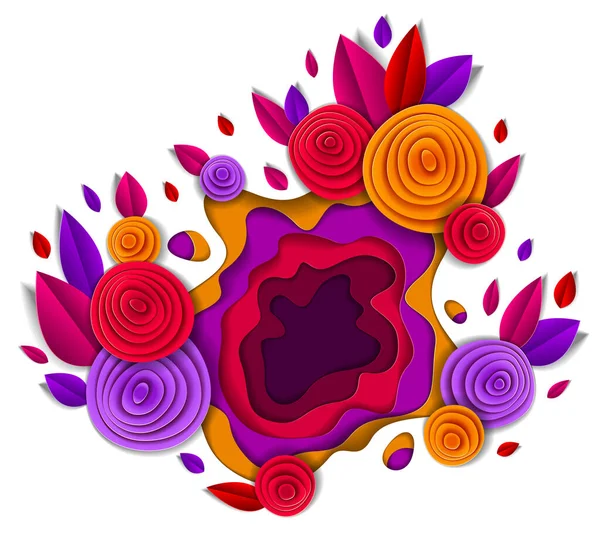 Herfst bloemen en laat mooi ontwerp, vector illustratie — Stockvector