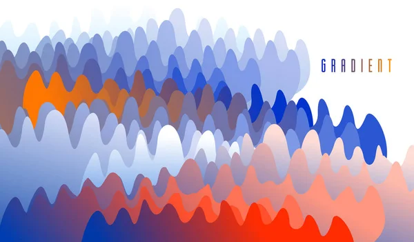 Элемент Размерной Градиентной Формы Дизайна Абстрактный Цветной Векторный Фон Жидкости — стоковый вектор