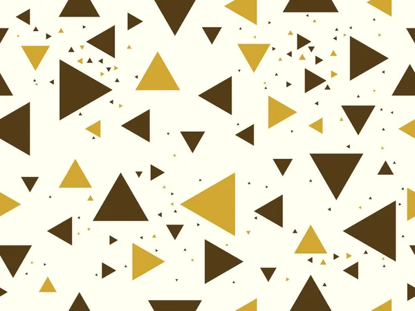 Triangles Fond Sans Couture Motif Vectoriel Chaotique Désordonné Motif Conception — Image vectorielle