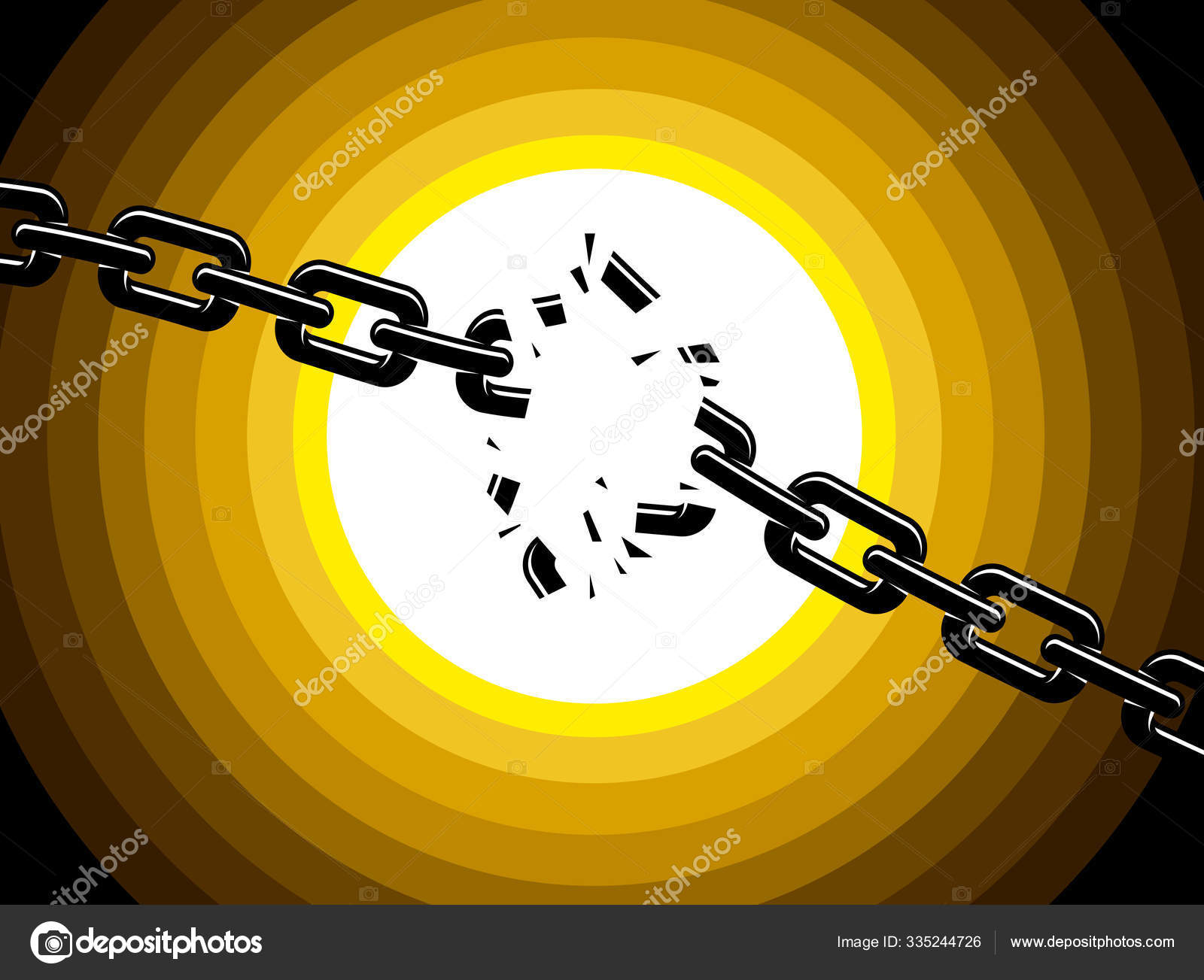 打破锁链自由和自由概念矢量说明i 图库矢量图©Ostapius 335244726, image size:1600x1303