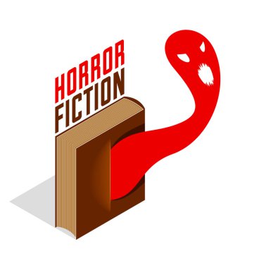 Korkunç yaratık canavarının dışarı çıktığı korku kurgu kitabı. 