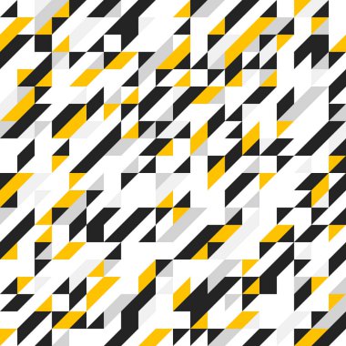 Mozaik dikişsiz desen, geometrik kaotik fayans vektör backgro