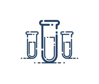 Test tübü vektörü basit doğrusal simge, bilim kimyası ve sıhhiye