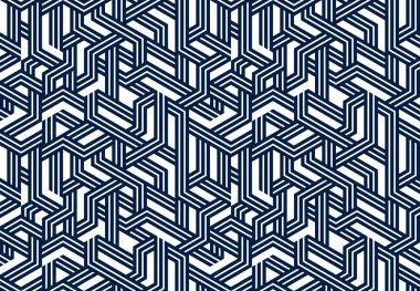 3d küpler dikişsiz desen vektör arka plan, çizgili boyutlu b