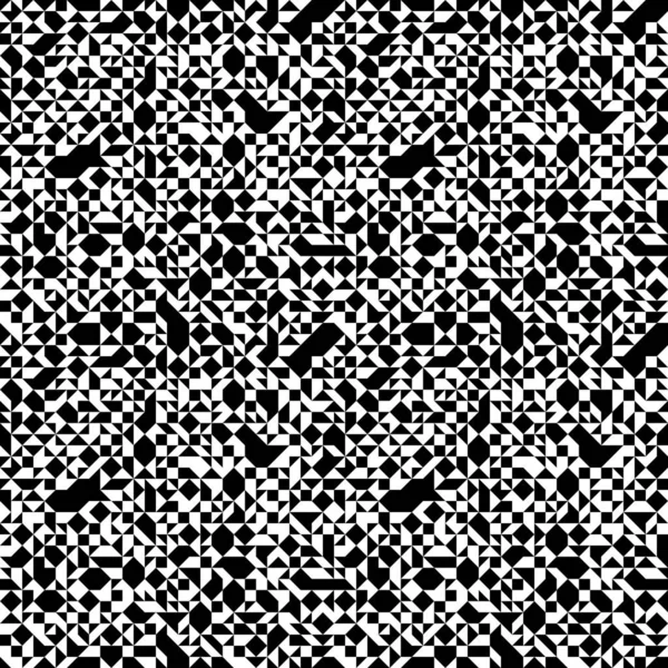 Mosaik sömlösa mönster, geometriska kaotiska plattsättning vektor backgro — Stock vektor