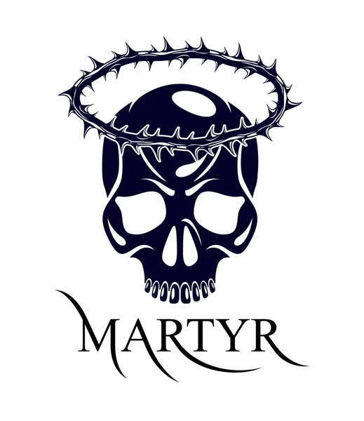 Martyr vector concept logo or sign, Christian religion and faith