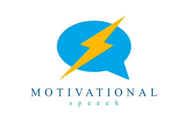 Motivational emotional speech vector concept shown with speech b — Stock Vector