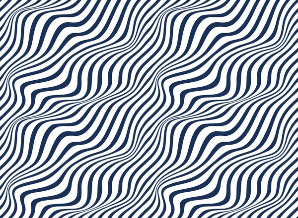 Líneas abstractas patrón sin costura con ilusión óptica, ba vector — Vector de stock
