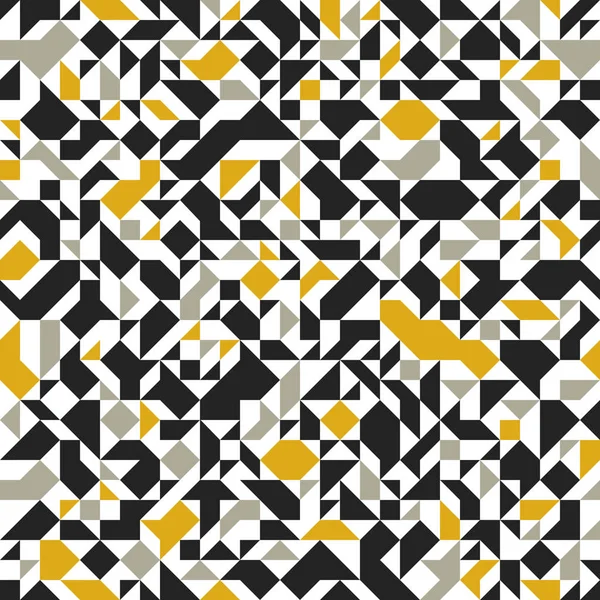 カオス抽象モザイクベクトルシームレス背景、幾何学的ti — ストックベクタ