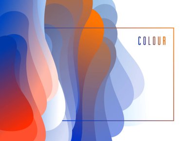 Gradyan renk 3D sıvı şekil vektörü soyut arkaplan, dinamik boyutsal tasarım ögesi hareket halinde, moda modern biçim.