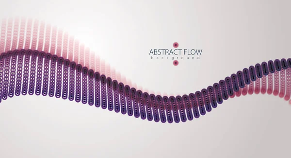 Fond Abstrait Avec Des Particules Dynamiques Onde Sonore Fond Abstrait — Image vectorielle