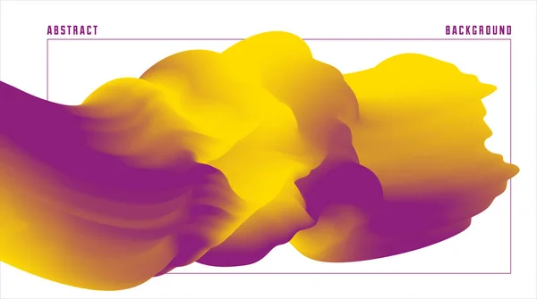 Élément Forme Dégradé Dimensionnel Pour Conception Fond Vectoriel Fluide Coloré — Image vectorielle