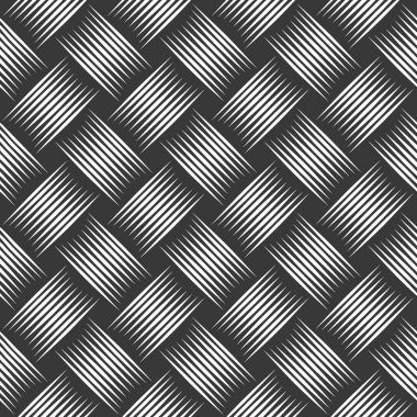 Dikensiz desen dokuma, dokuma dokusu olan vektör doğrusal arkaplan, tekstil örgü tekrarlı kiremit duvar kâğıdı, mükemmel sade minimal tasarım.