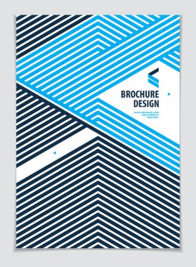 Geleceğin geometrik tasarım şablonu. Soyut çizgili dokulu geometrik vektör deseni. Kapak, Plakkart, Poster, Flyer ve Sancak Tasarımı için düzenleme. A4 yazdırma biçimi.