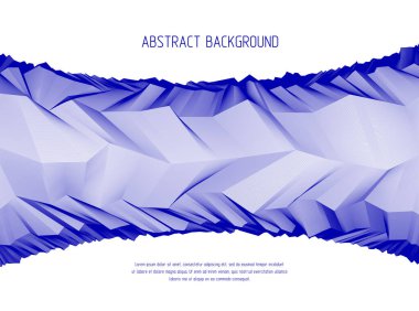 Kozmik gezegenin muhteşem manzarasına sahip soyut vektör arkaplanı, ufuk çizgisinin soyut arkaplan çizgisi geometrik 3D çizgisi. Başlık ve metin için kopyalama alanı olan düzen için kullanılabilir şablon.