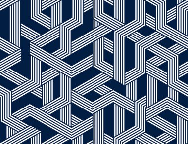 Kusursuz küp vektör arkaplanı, tekrar eden fayans deseni, 3D mimari ve inşaat, geometrik tasarım.